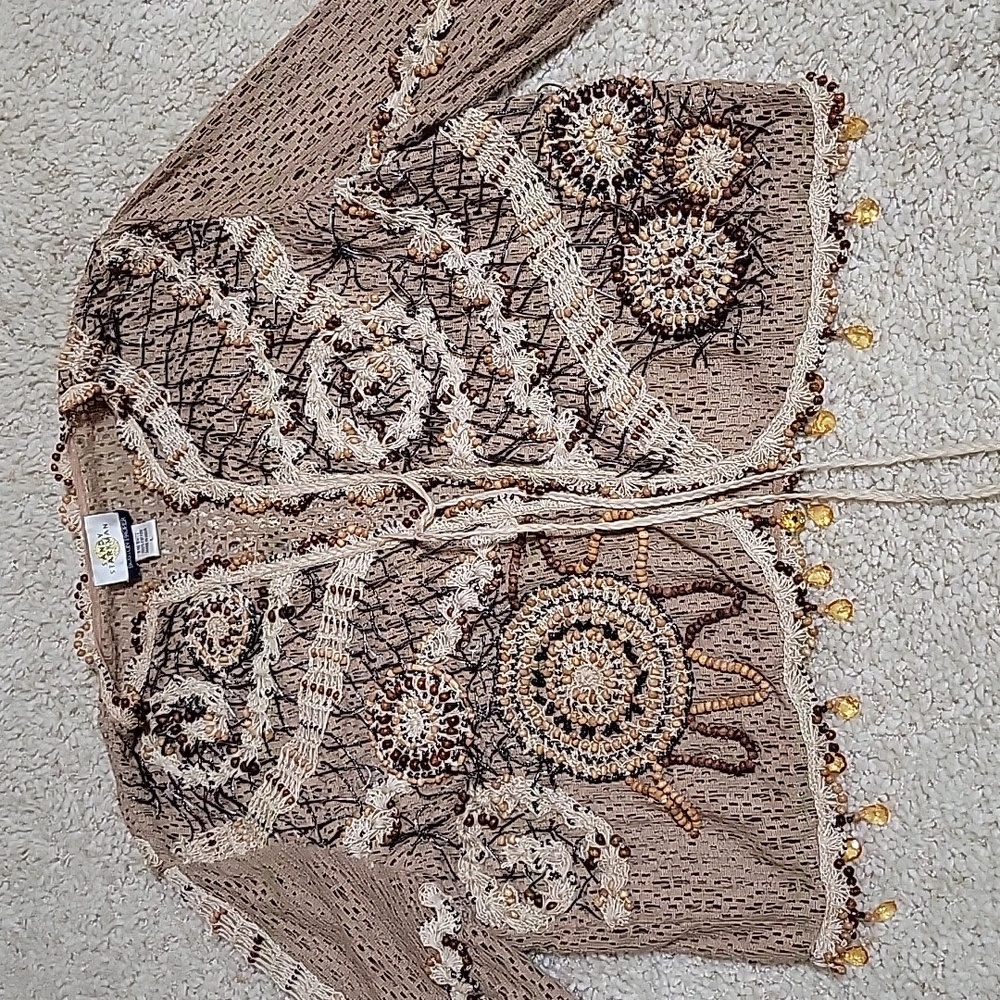 Sandy Starkman beaded boho jacket